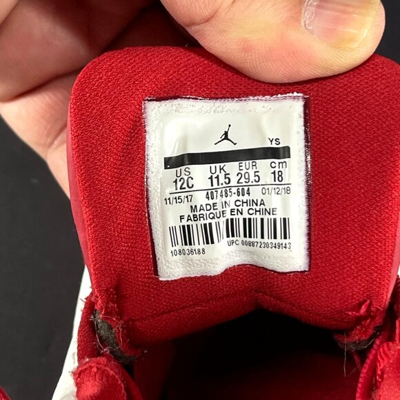 Air Jordan 13 Retro BG Gym Red/White Basketball Shoes Size 12C Youth - Picture 2 of 7